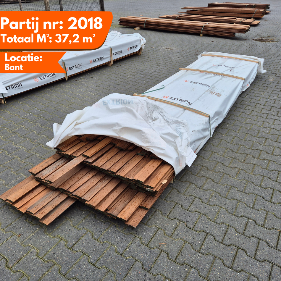 Thermo Ayous Planken channelsiding diverse lengte 3650-3950-4250-4550x90-80x20mm