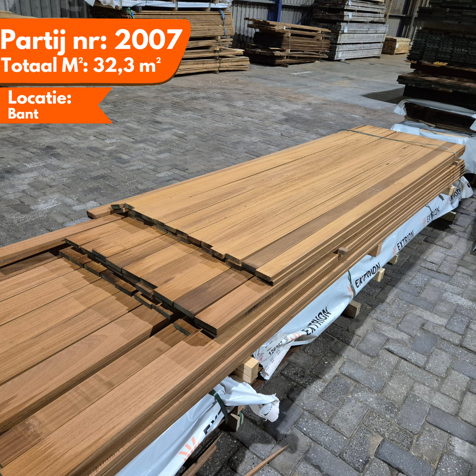 Ayous Geschaafde/Geborstelde Planken 2760-3050-3650-4250x68-115x19mm