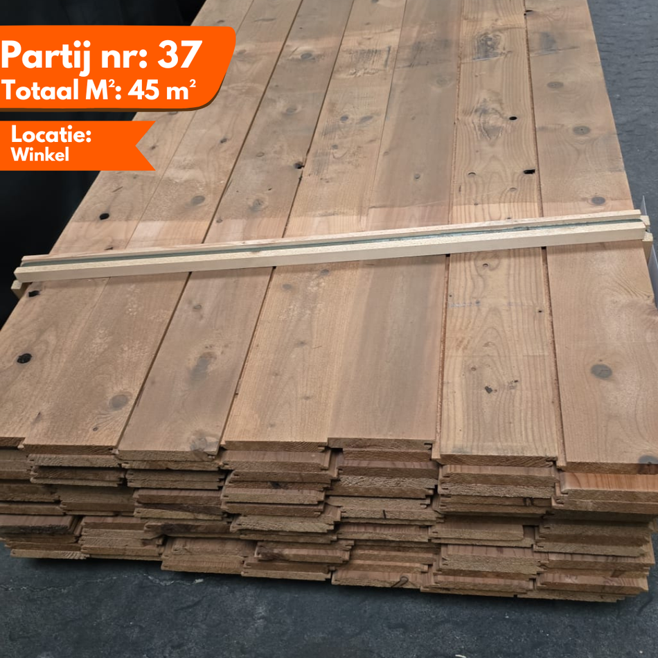 Thermo vuren channelsiding 3300x140-130x20mm