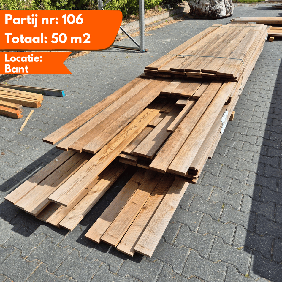 Mix Partij Thermo Frake + Vuren planken 2700-4850x47-90-140x19mm