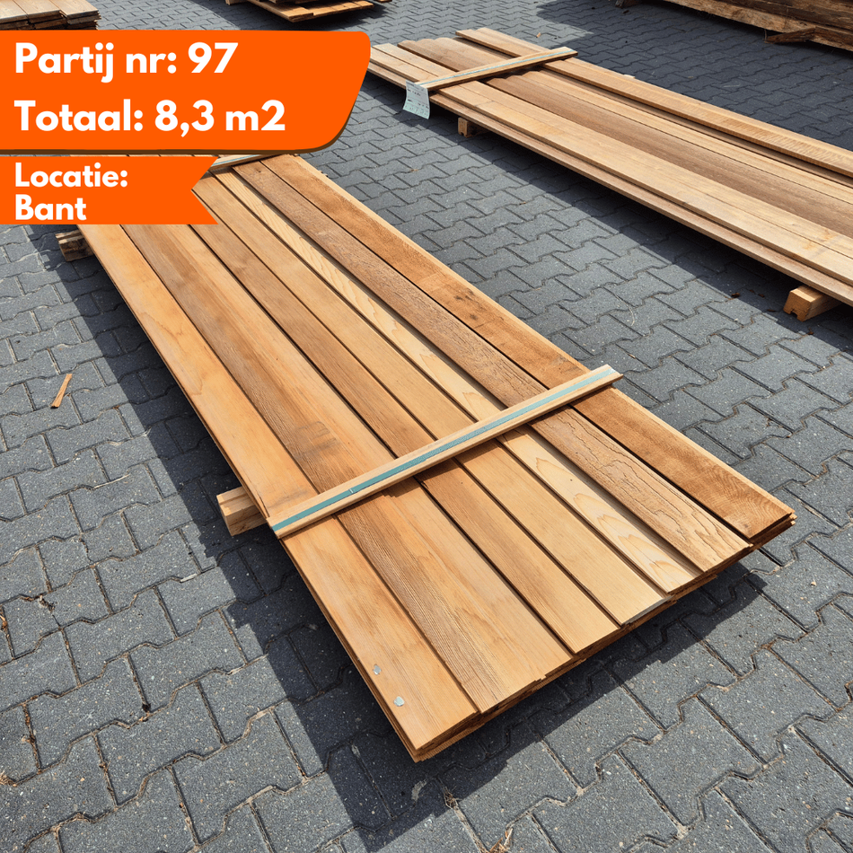 Partij Thermo Vuren + Ceder Channelsiding Mix 3100-3350x143-135x18mm