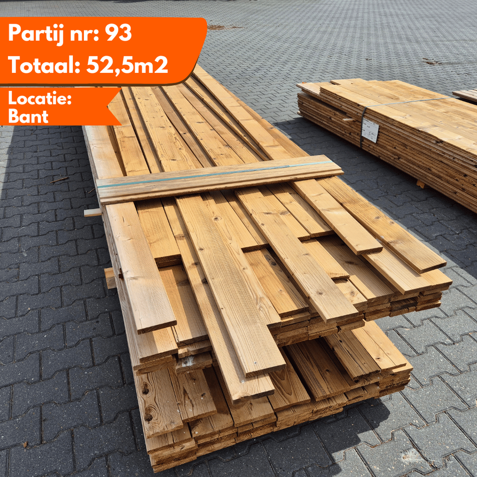 Thermo Vuren Geborstelde Plank 3000-5400x100x18mm