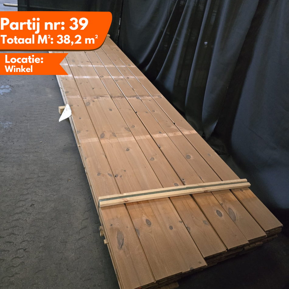 Thermo vuren trippel rhombus 4200x140-130x20 mm