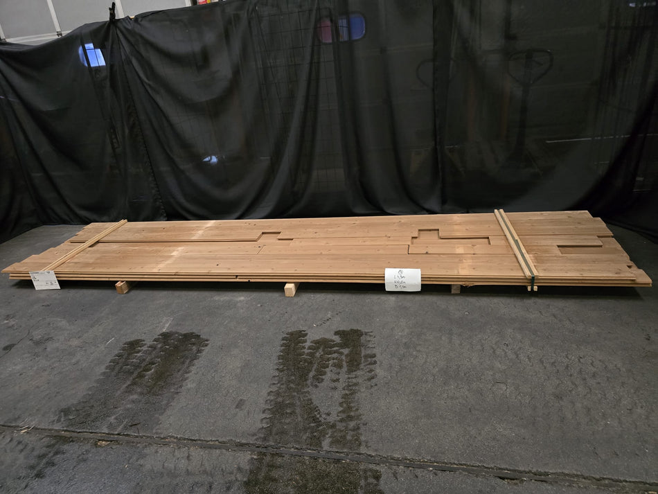 Thermo vuren channelsiding 4200x140-130x20mm