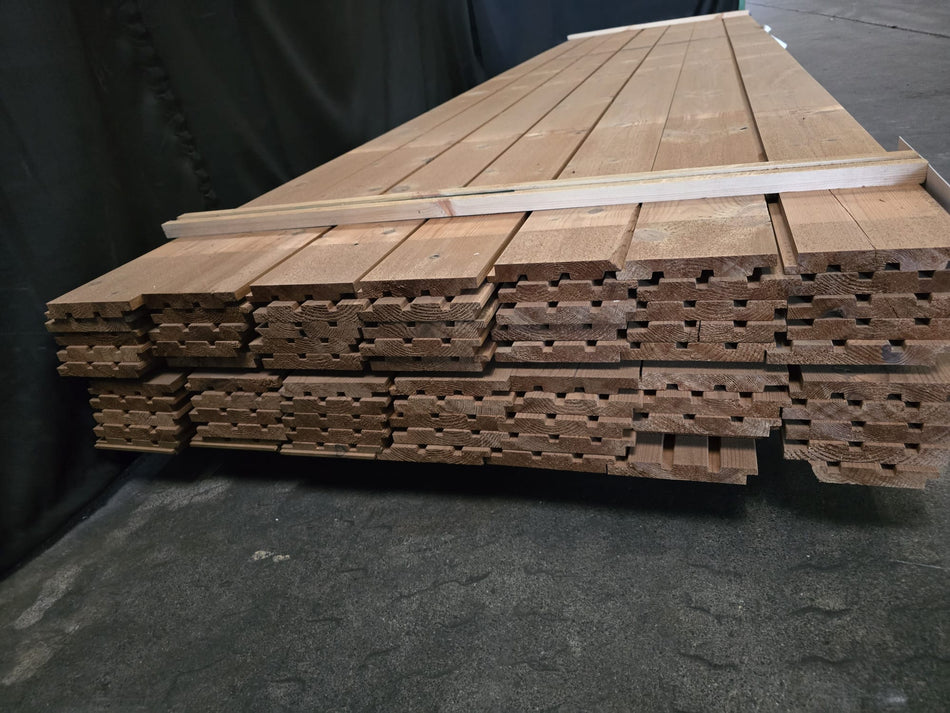 Thermo vuren trippel rhombus 4200x140-130x20 mm