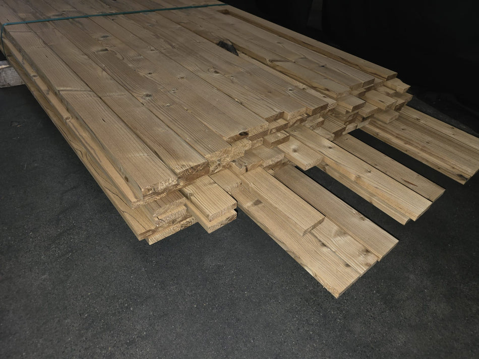 Thermo vuren geschaafde plank 4300x65x20mm
