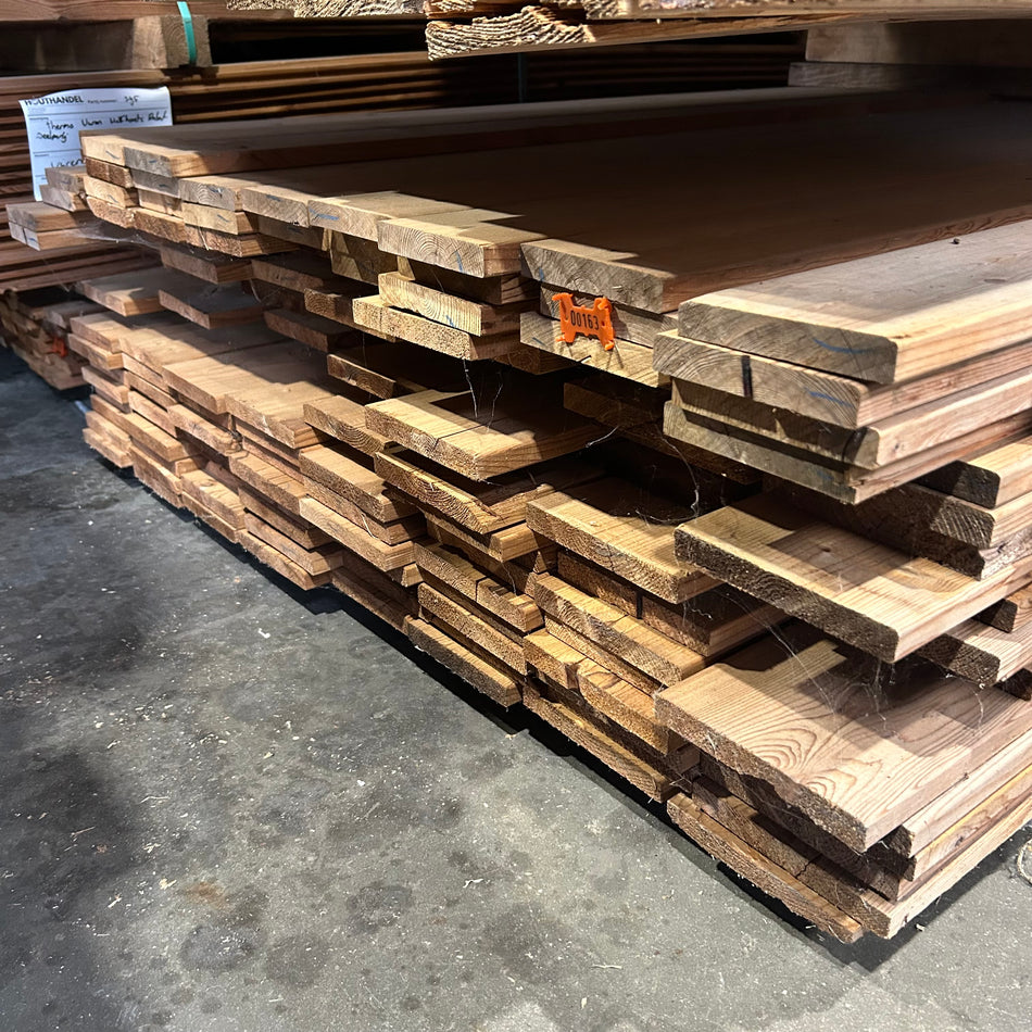 Thermo Vuren Geschaafde Plank 4800-5400x110-140x18mm